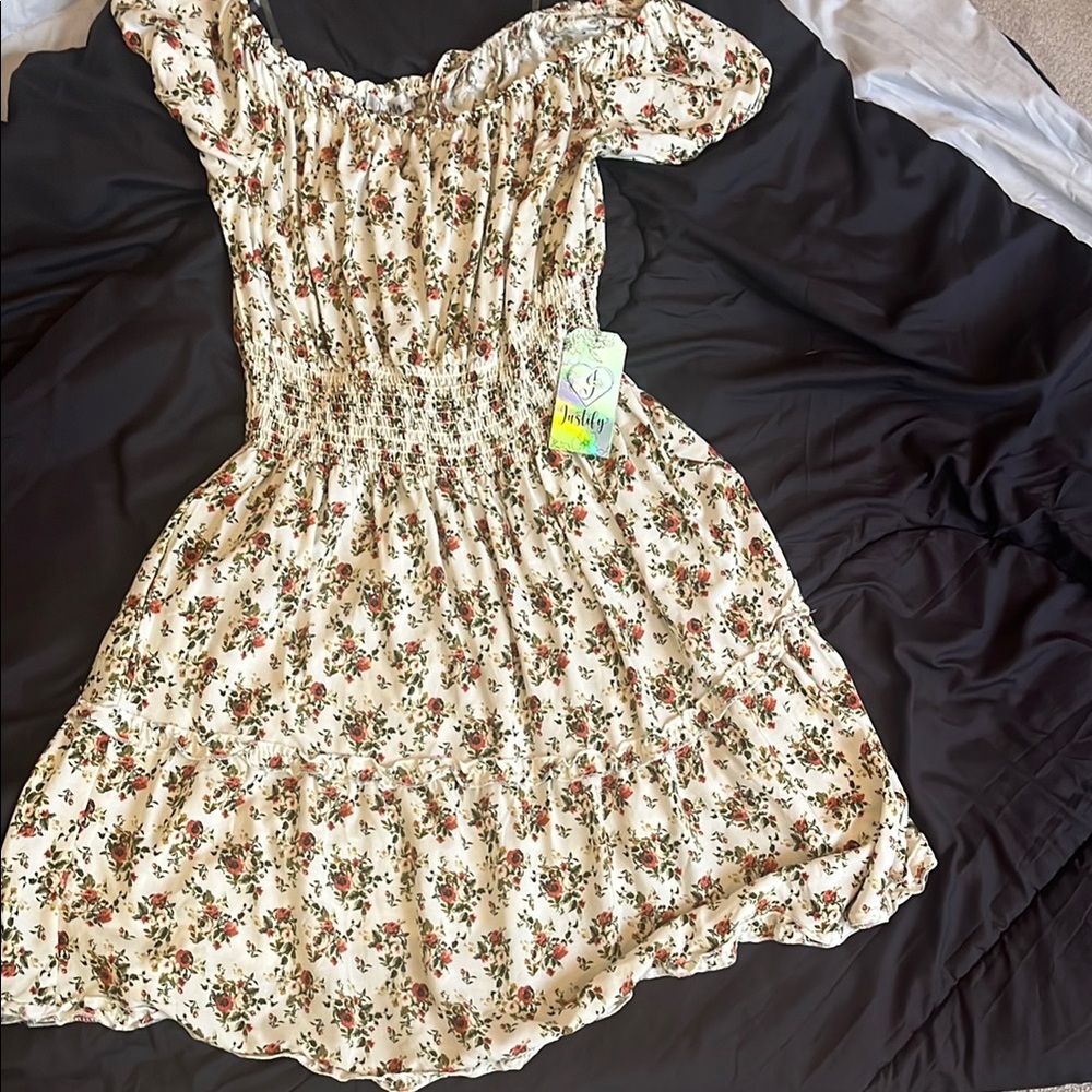 Floral Off-Shoulder Dress